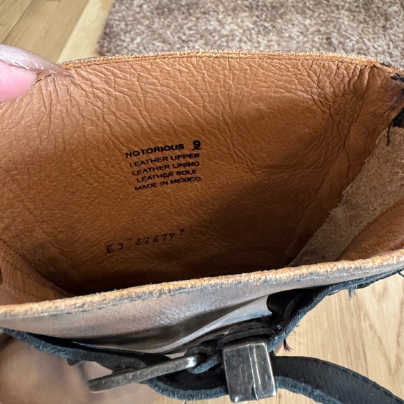 Freebird Brown Leather Buckle Boots 9 - Picture 4 of 8